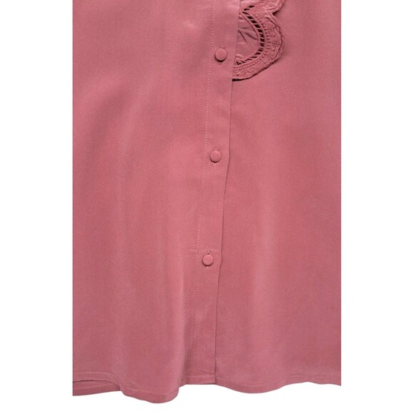 Sezane Pink Ruffle Blouse - Picture 6 of 16